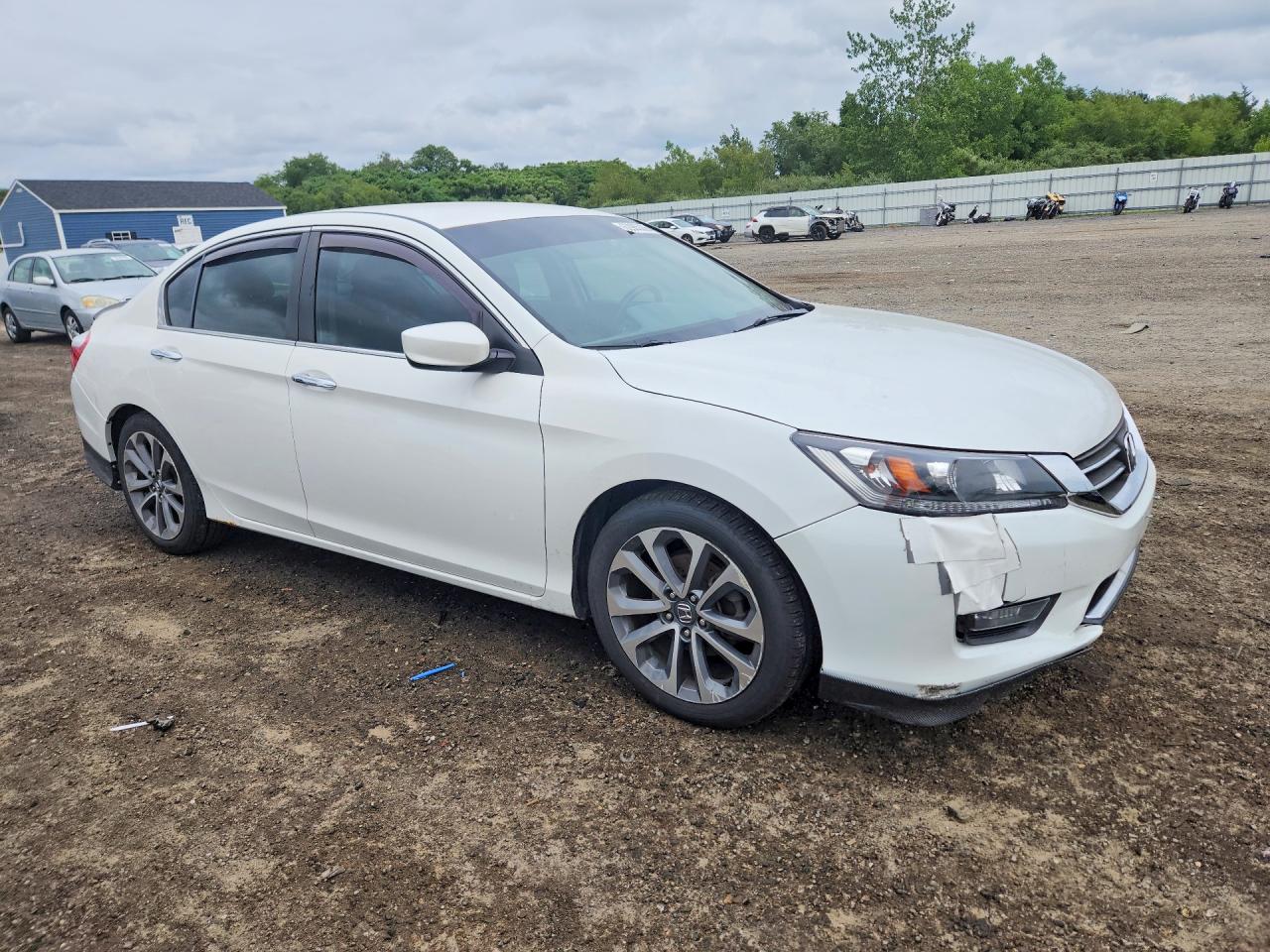 2014 Honda Accord Sport White vin: 1HGCR2F56EA086046
