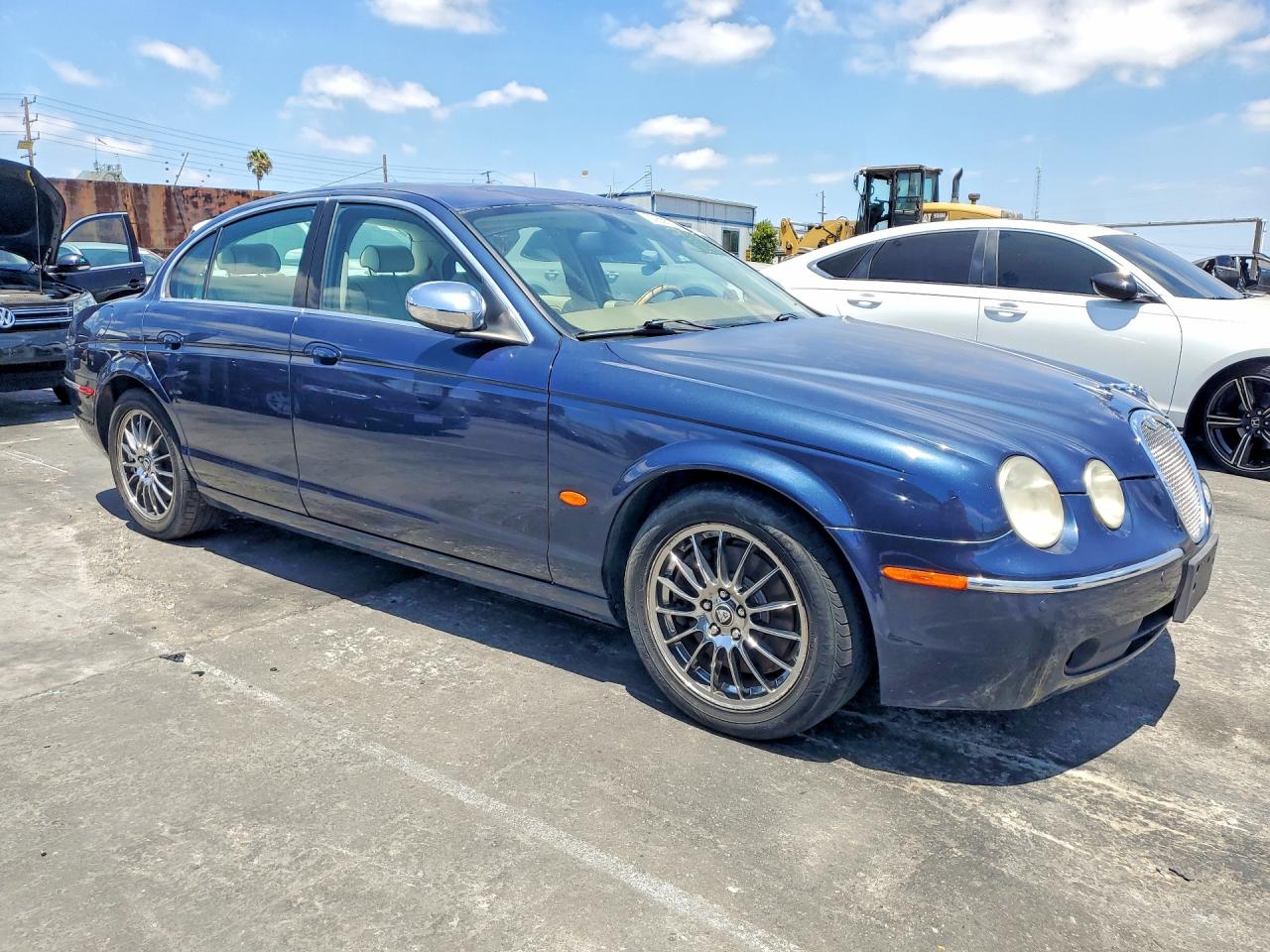2007 Jaguar S-type Blue vin: SAJWA01A97FN73857