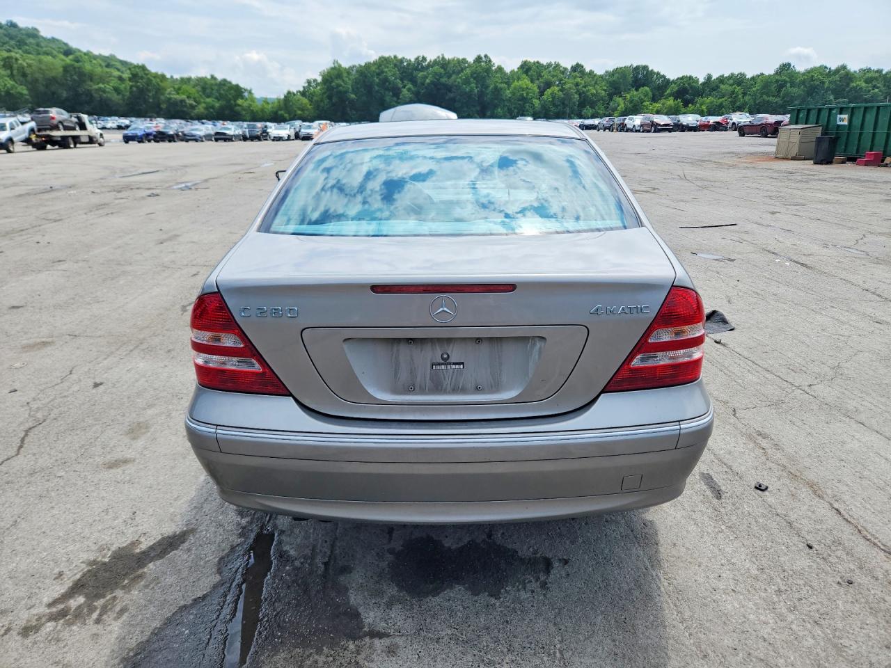 2007 Mercedes-benz C 280 4matic Silver vin: WDBRF92H17F928564