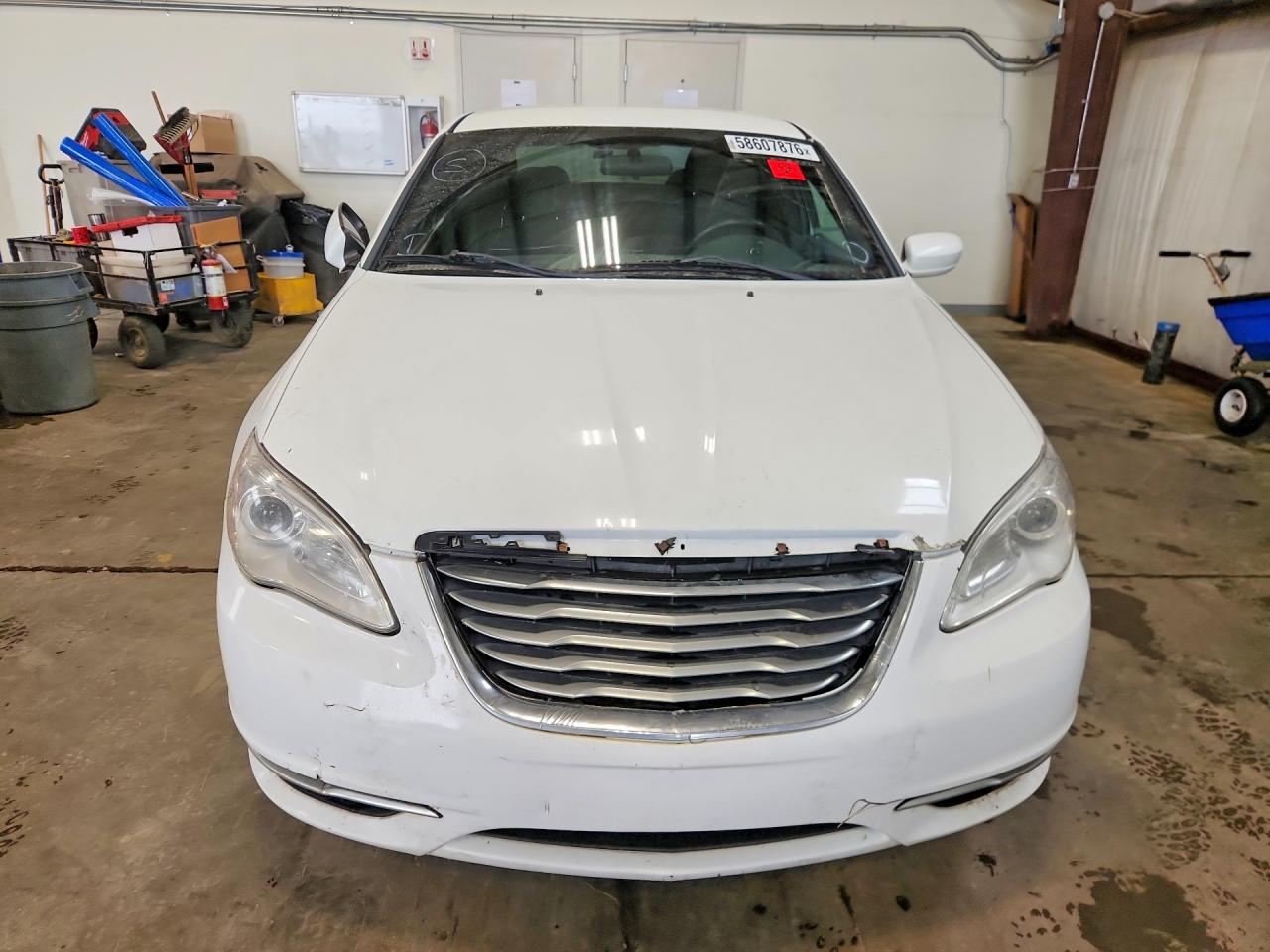2013 Chrysler 200 Lx White vin: 1C3CCBABXDN512510