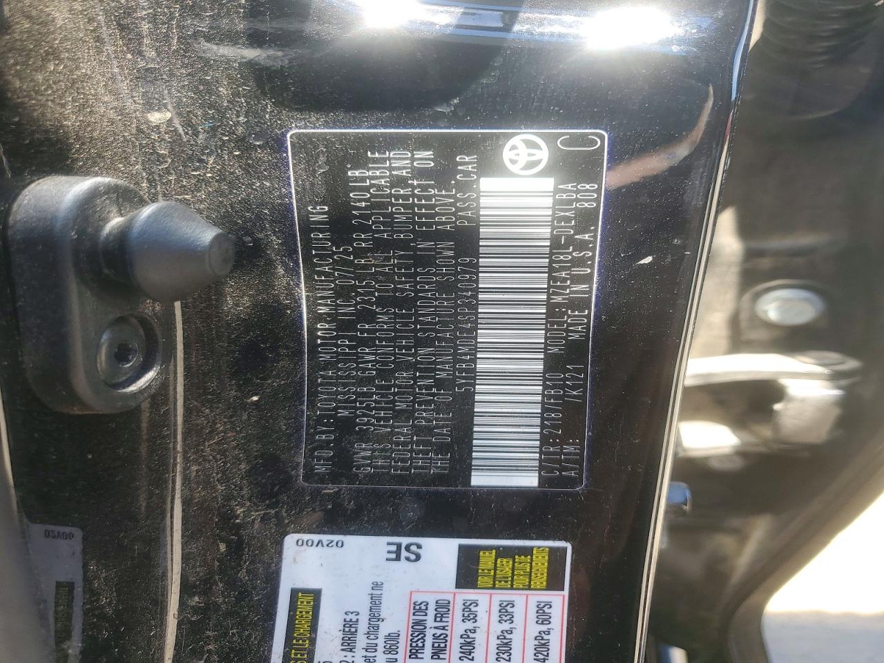 2025 Toyota Corolla Le Black vin: 5YFB4MDE4SP340979
