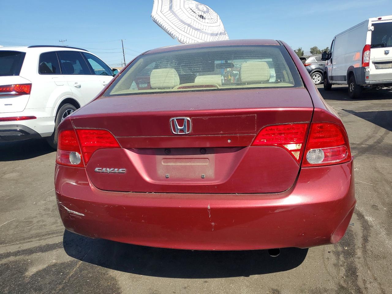 2007 Honda Civic Ex Maroon vin: 1HGFA16867L018328