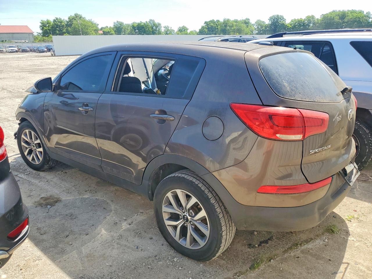 2014 Kia Sportage Lx Gray vin: KNDPB3AC1E7549482