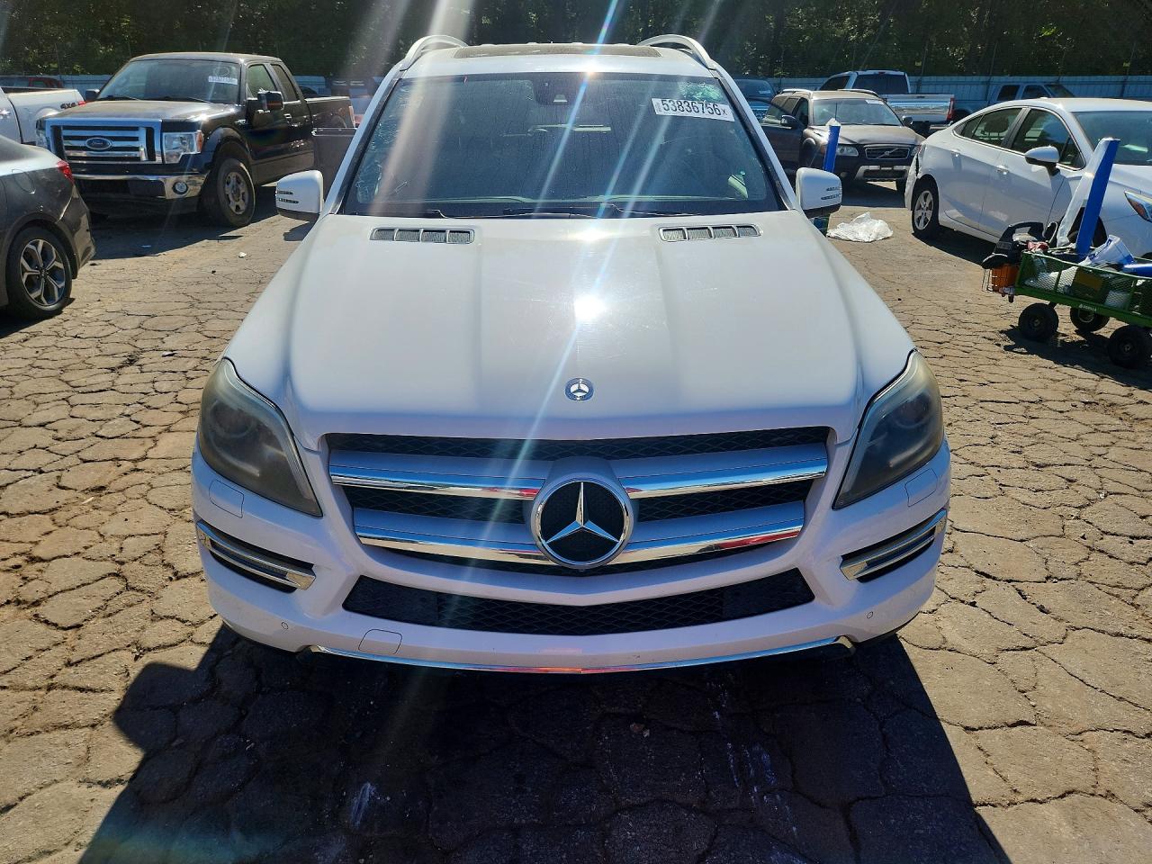 2014 Mercedes-benz Gl 450 4matic Белый vin: 4JGDF7CE9EA287965
