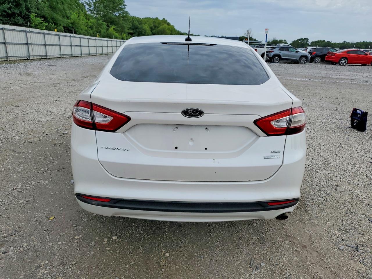 2014 Ford Fusion Se White vin: 3FA6P0HD8ER298548