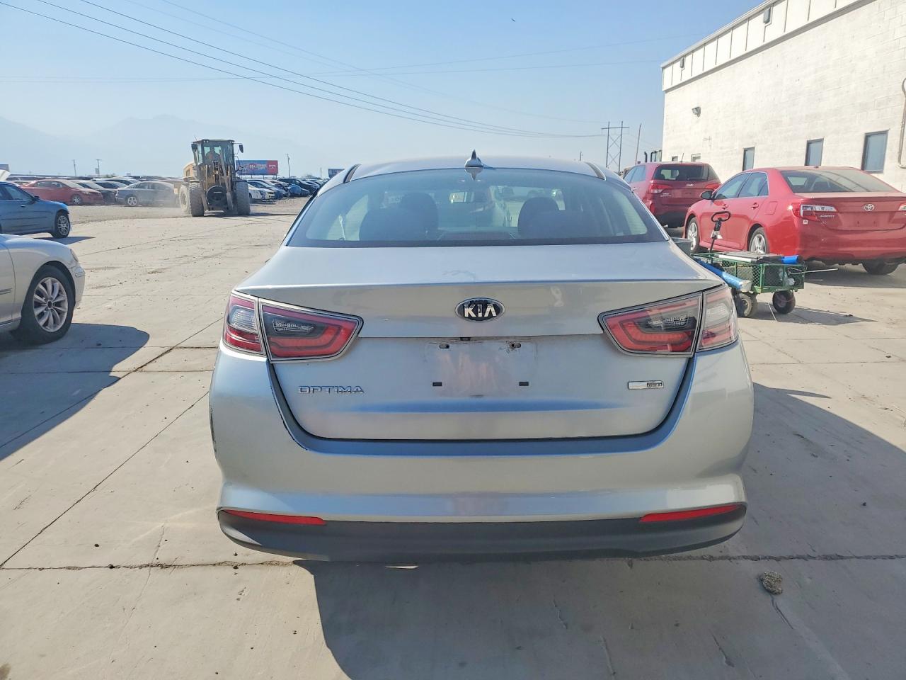 2014 Kia Optima Hybrid Серебряный vin: KNAGM4AD9E5071684