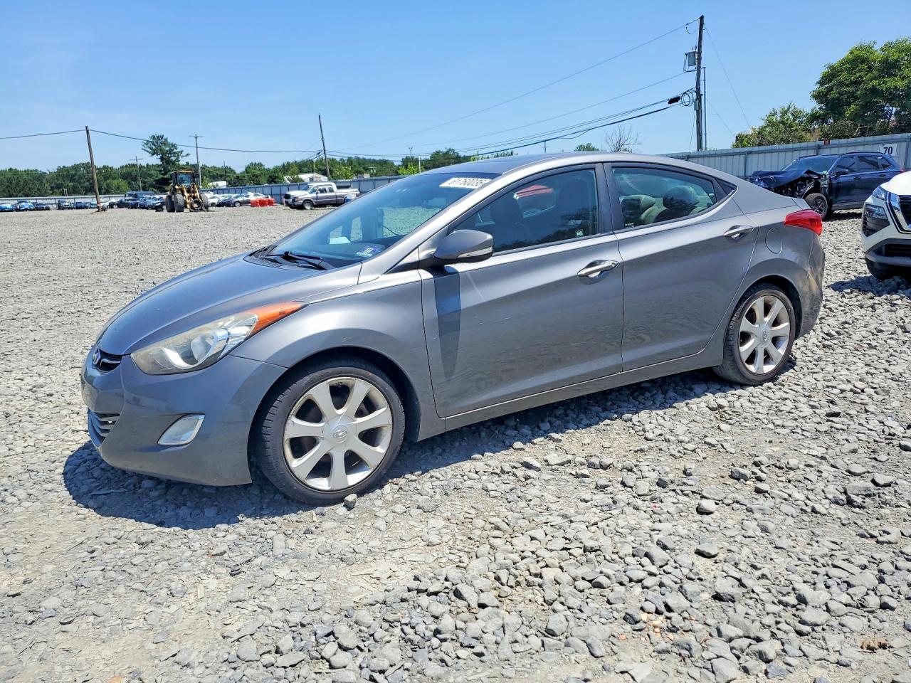 2012 Hyundai Elantra Limited Gray vin: 5NPDH4AE2CH122068