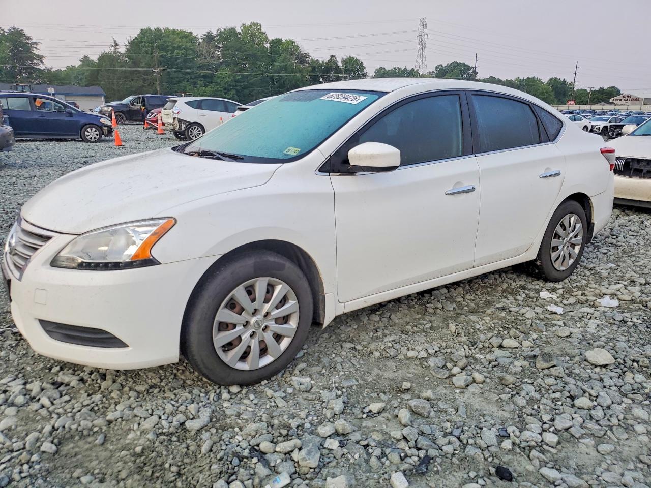 2015 Nissan Sentra S White vin: 3N1AB7AP2FY321669