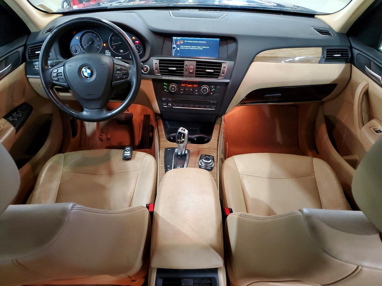 2011 Bmw X3 Xdrive28i Blue vin: 5UXWX5C5XBL706175