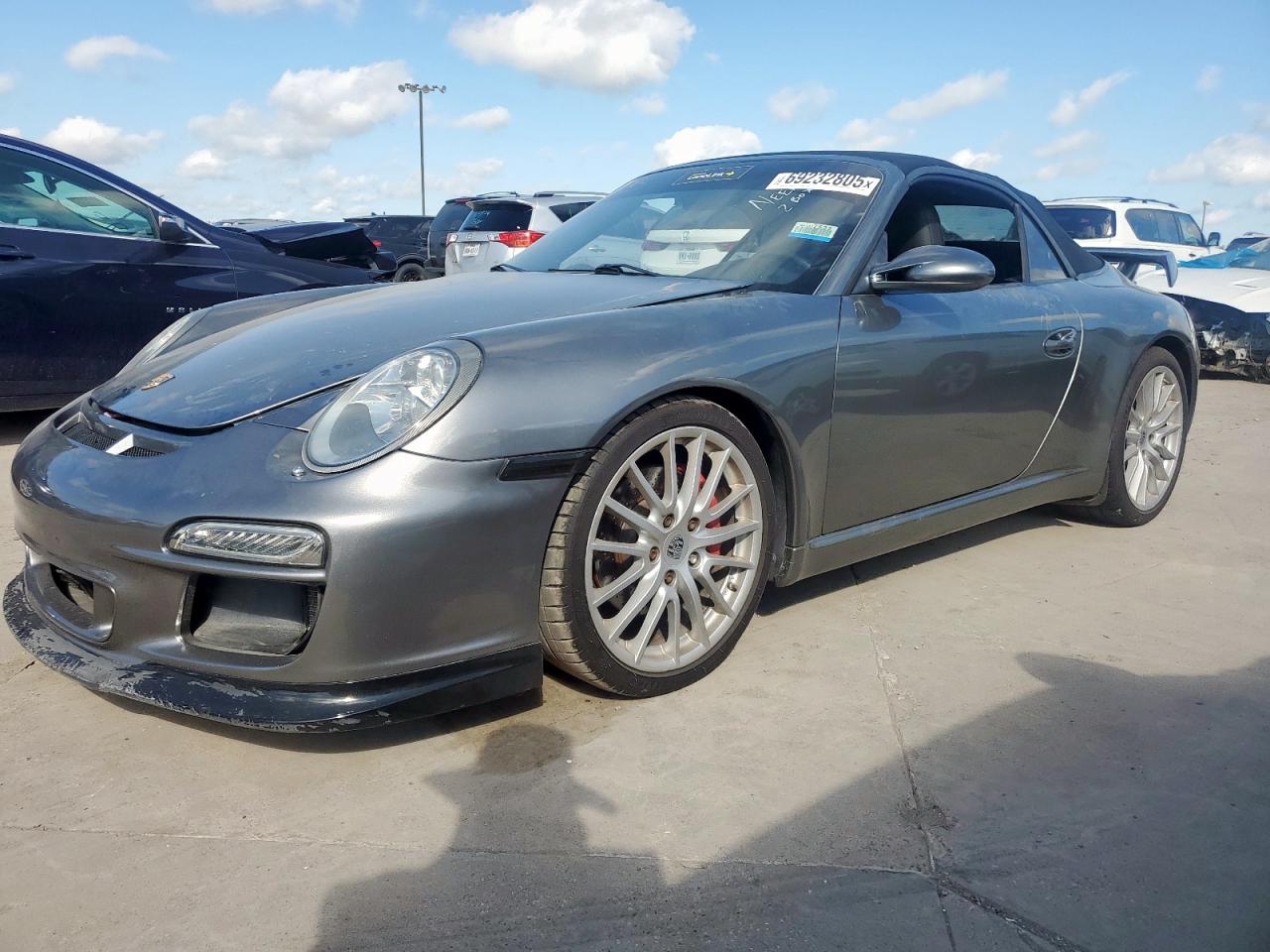 2008 Porsche 911 Carrera S Cabriolet Серый vin: WP0CB29958S776046