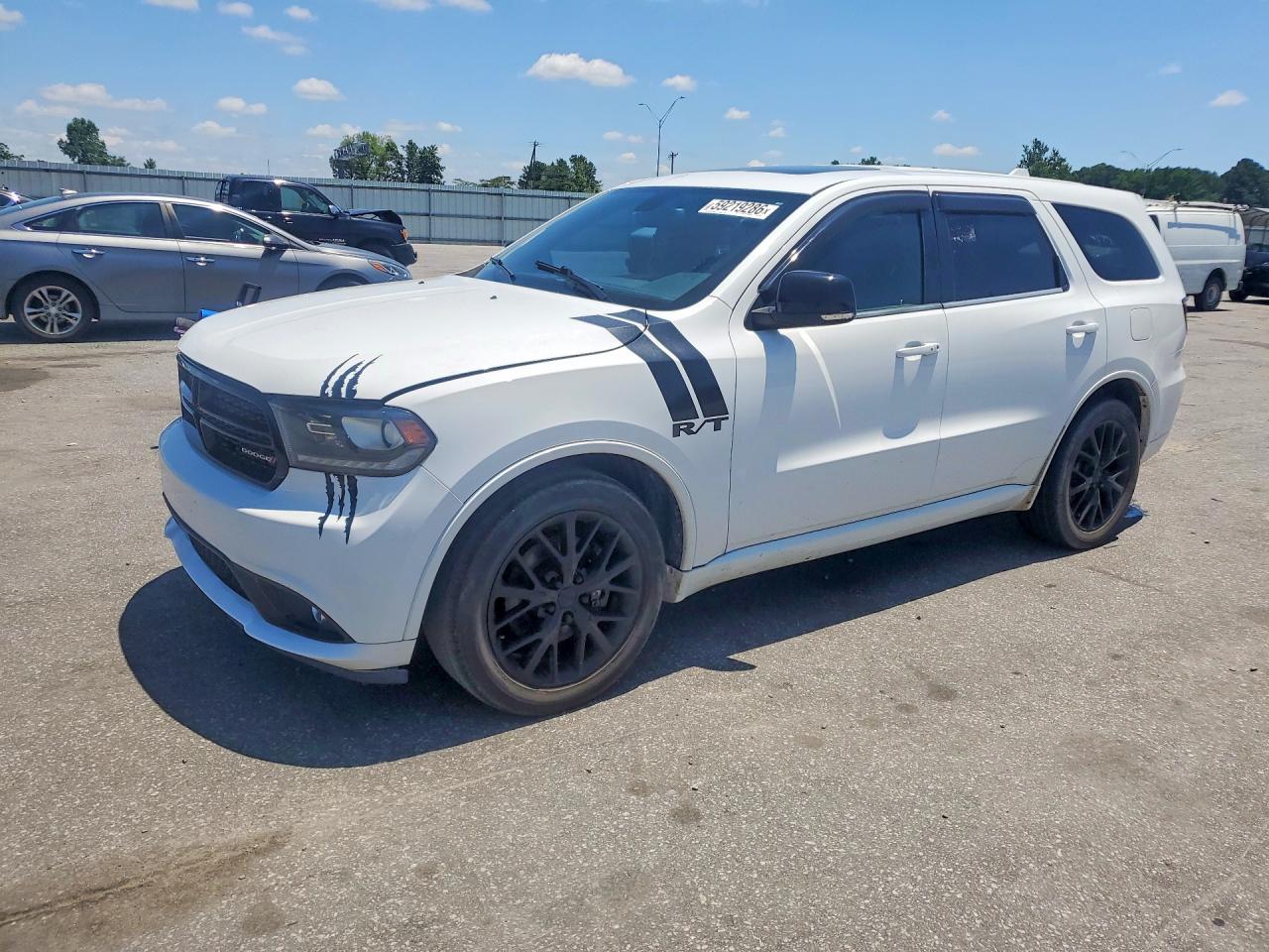 2015 Dodge Durango R/t White vin: 1C4SDHCT6FC834055