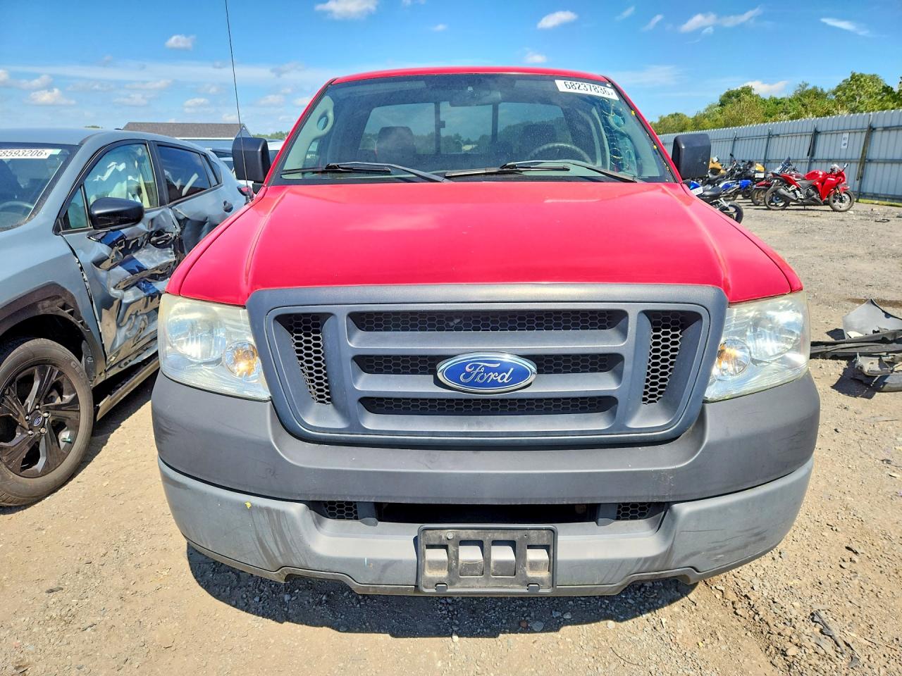 2005 Ford F150 Red vin: 1FTRF12245NB86940