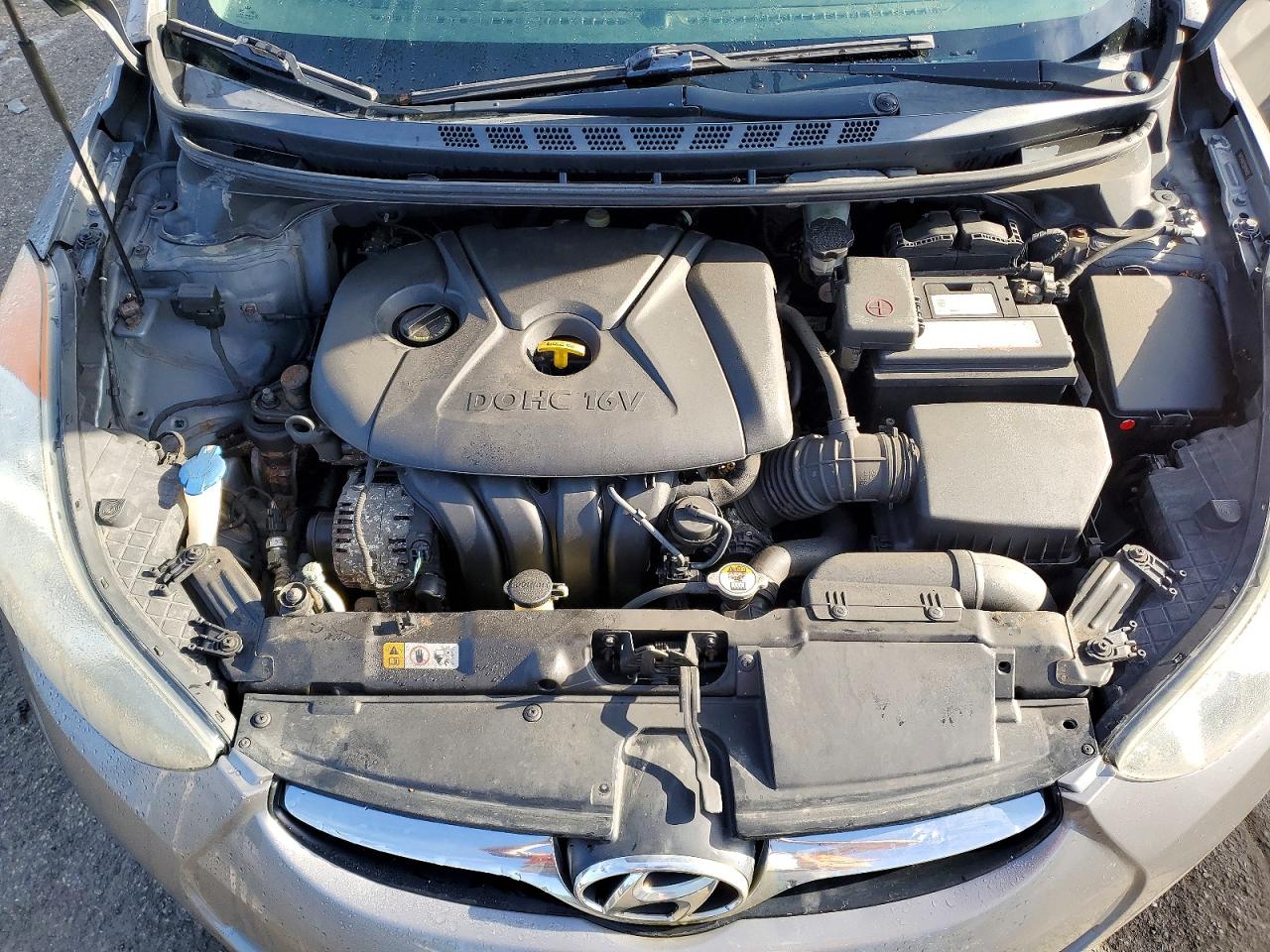 2013 Hyundai Elantra Gls Gray vin: 5NPDH4AE2DH416457