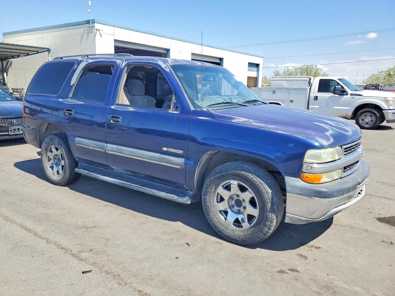 2003 Chevrolet Tahoe C1500 Blue vin: 1GNEC13V63R135209