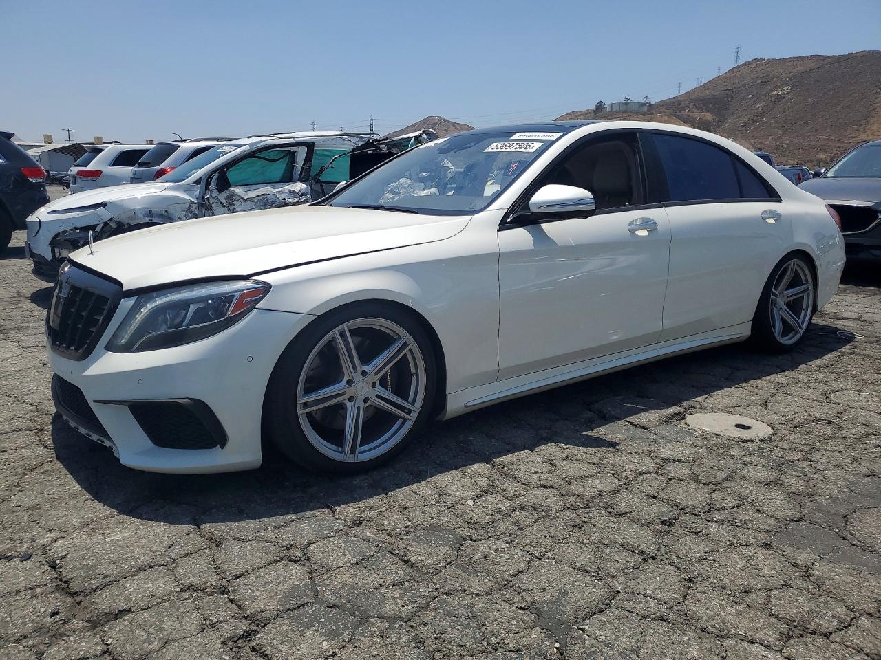 2014 Mercedes-benz S 550 4matic White vin: WDDUG8FB0EA048447