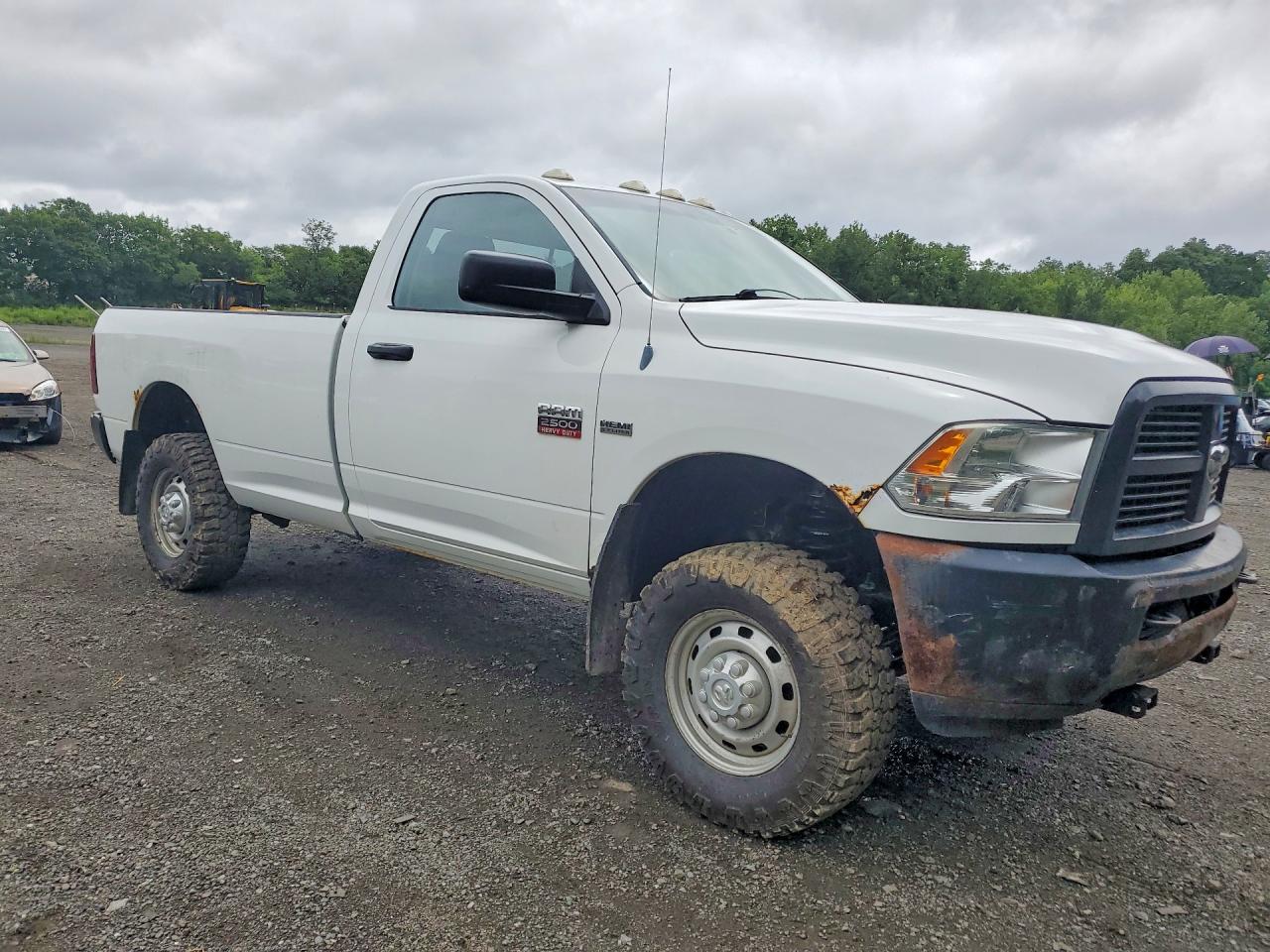 2012 Dodge Ram 2500 St White vin: 3C6LD5AT7CG281177