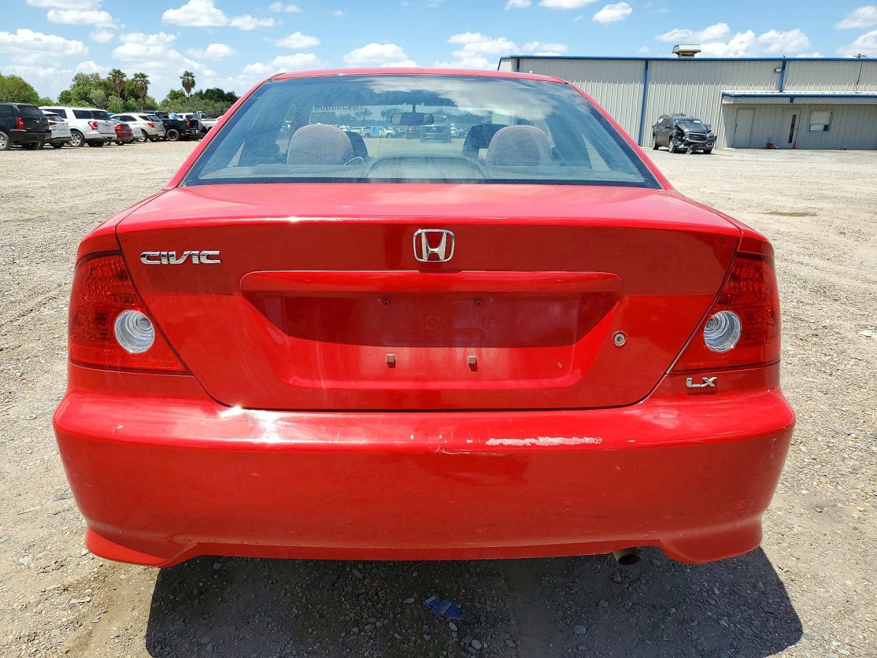 2004 Honda Civic Lx Красный vin: 1HGEM22574L081812