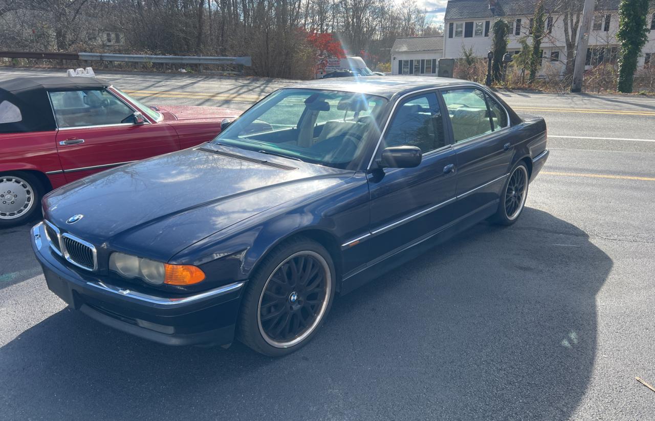 2000 Bmw 740 Il Blue vin: WBAGH8346YDP14396