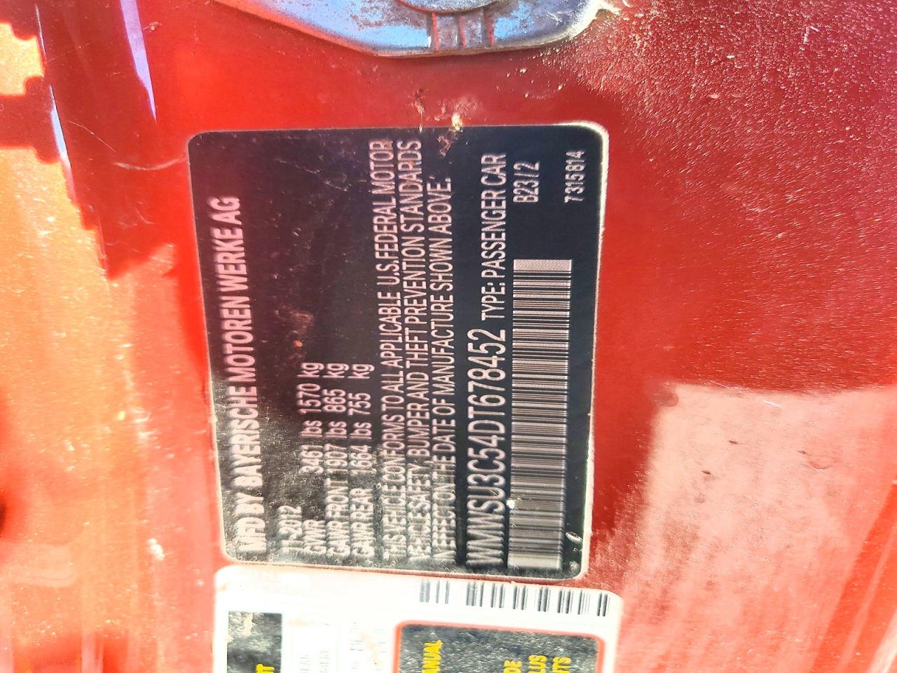 2013 Mini Cooper Two Tone vin: WMWSU3C54DT678452