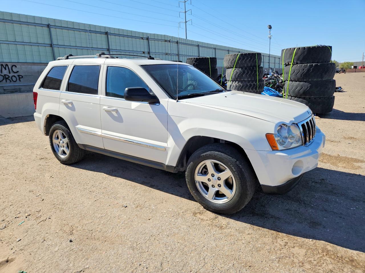 2006 Jeep Grand Cherokee Limited White vin: 1J4HR58206C227427