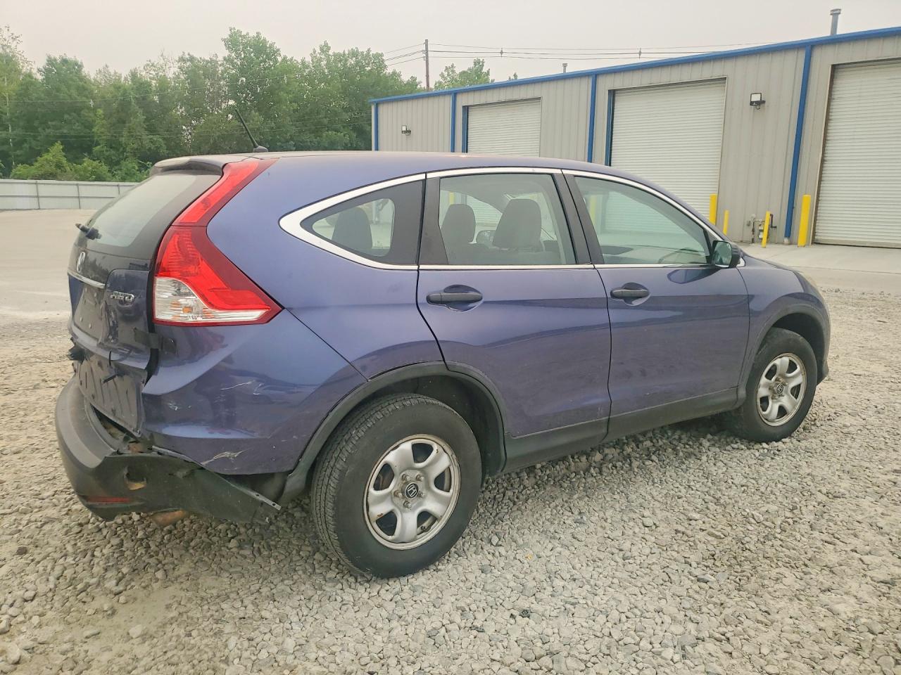 2013 Honda Cr-v Lx Blue vin: 5J6RM4H37DL012713