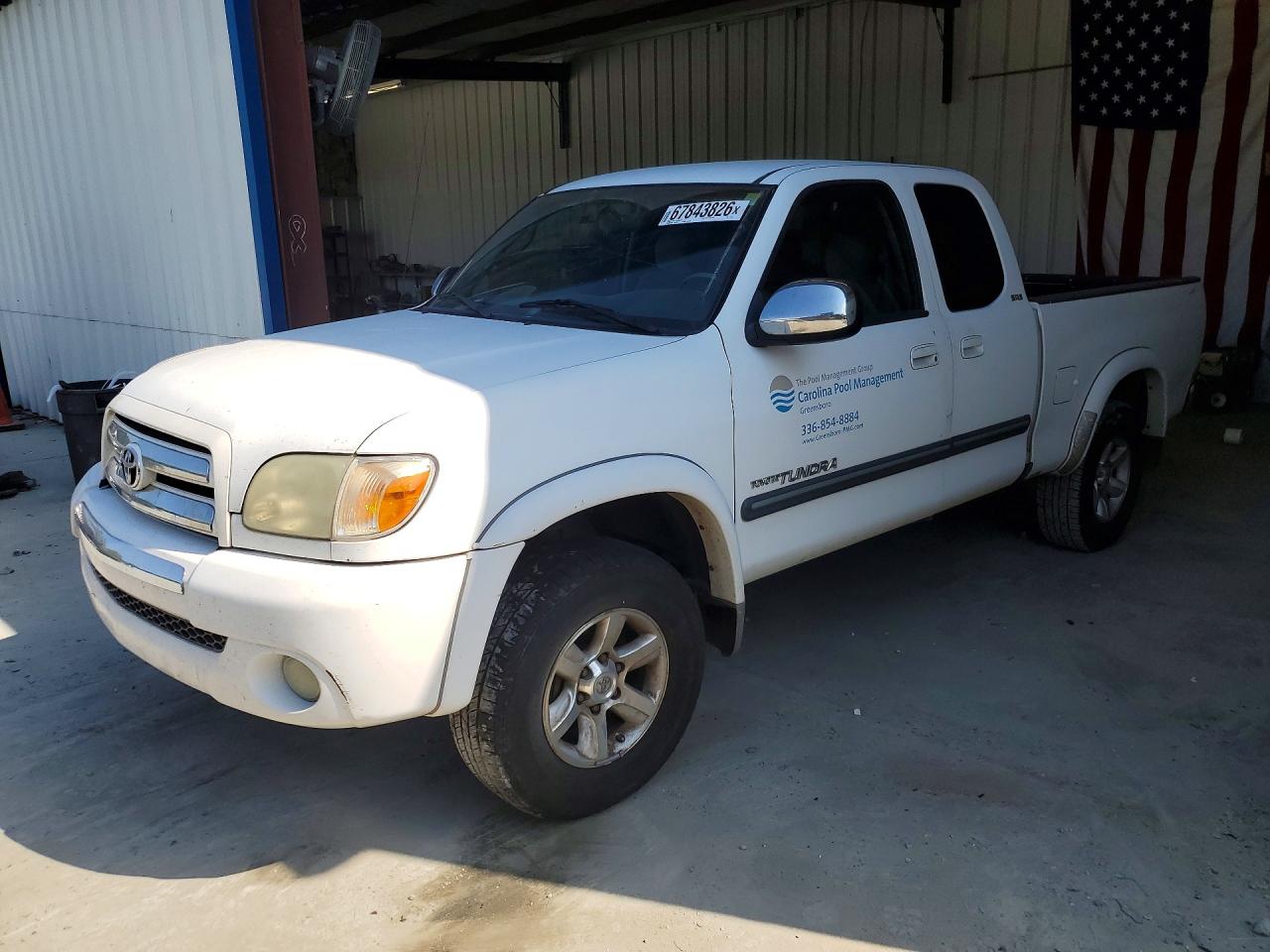 2006 Toyota Tundra Sr5 Белый vin: 5TBRU34176S472405