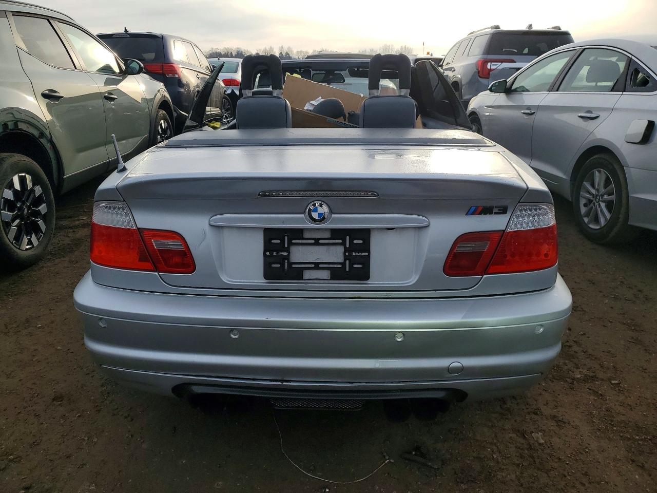 2003 Bmw M3 Silver vin: WBSBR93463PK00712