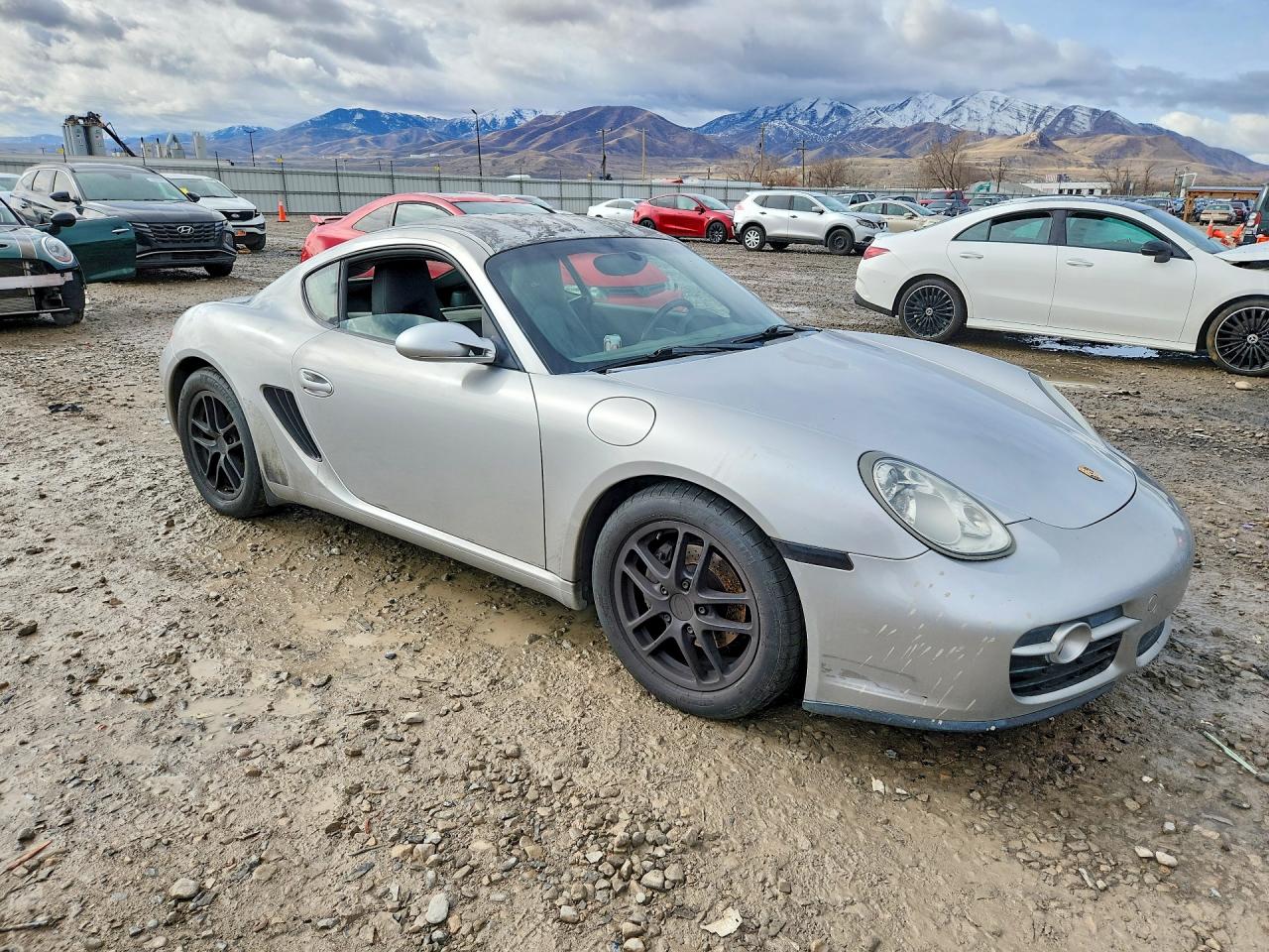 2007 Porsche Cayman Серебряный vin: WP0AA29827U762920