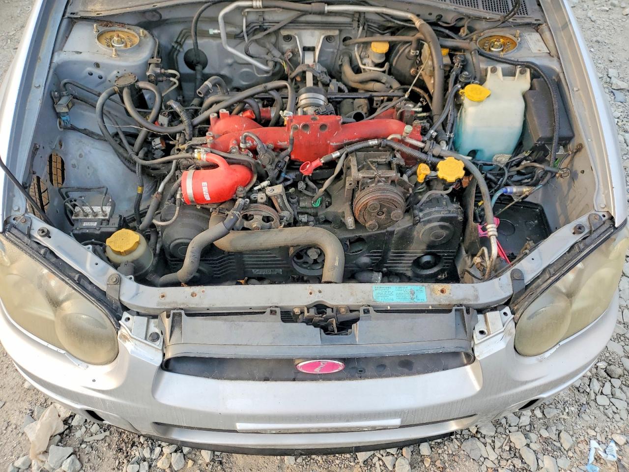 2005 Subaru Impreza Wrx Sti Серебряный vin: JF1GD70615L516136