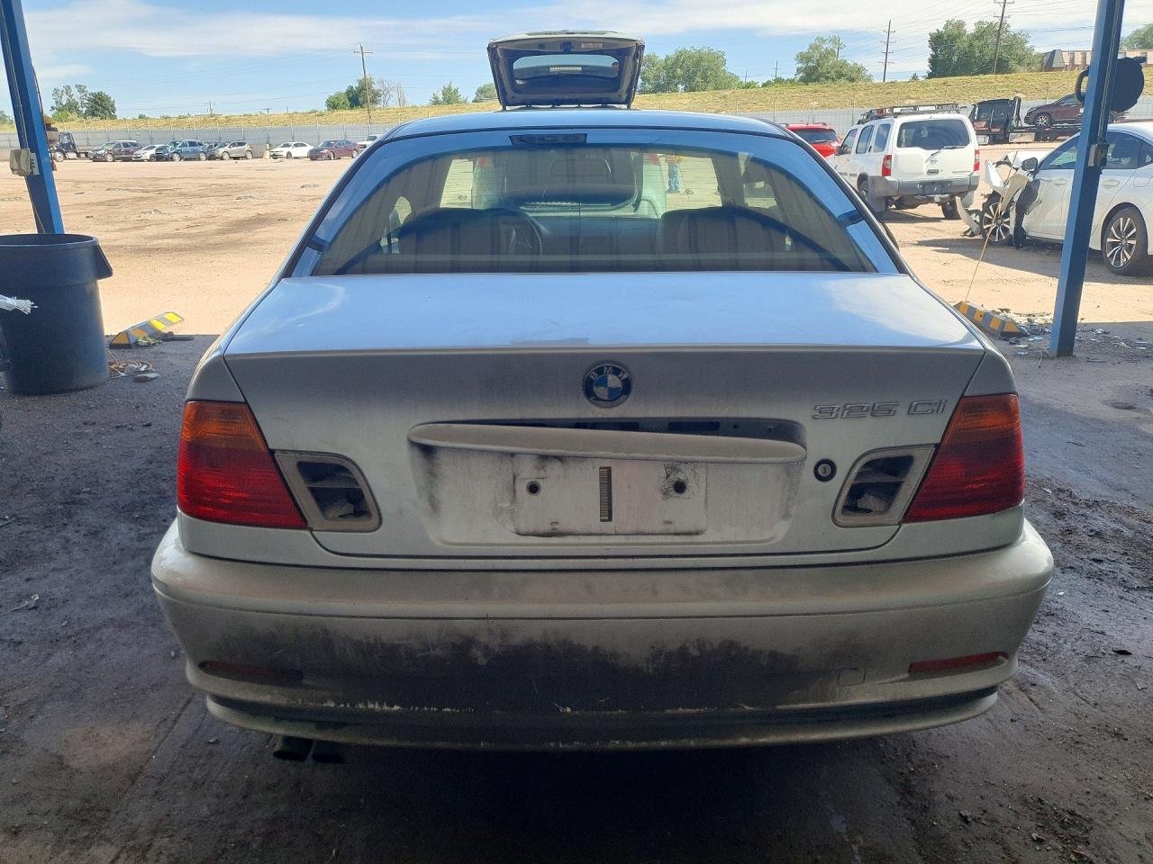 2001 Bmw 325 Ci Silver vin: WBABN33421JW49639