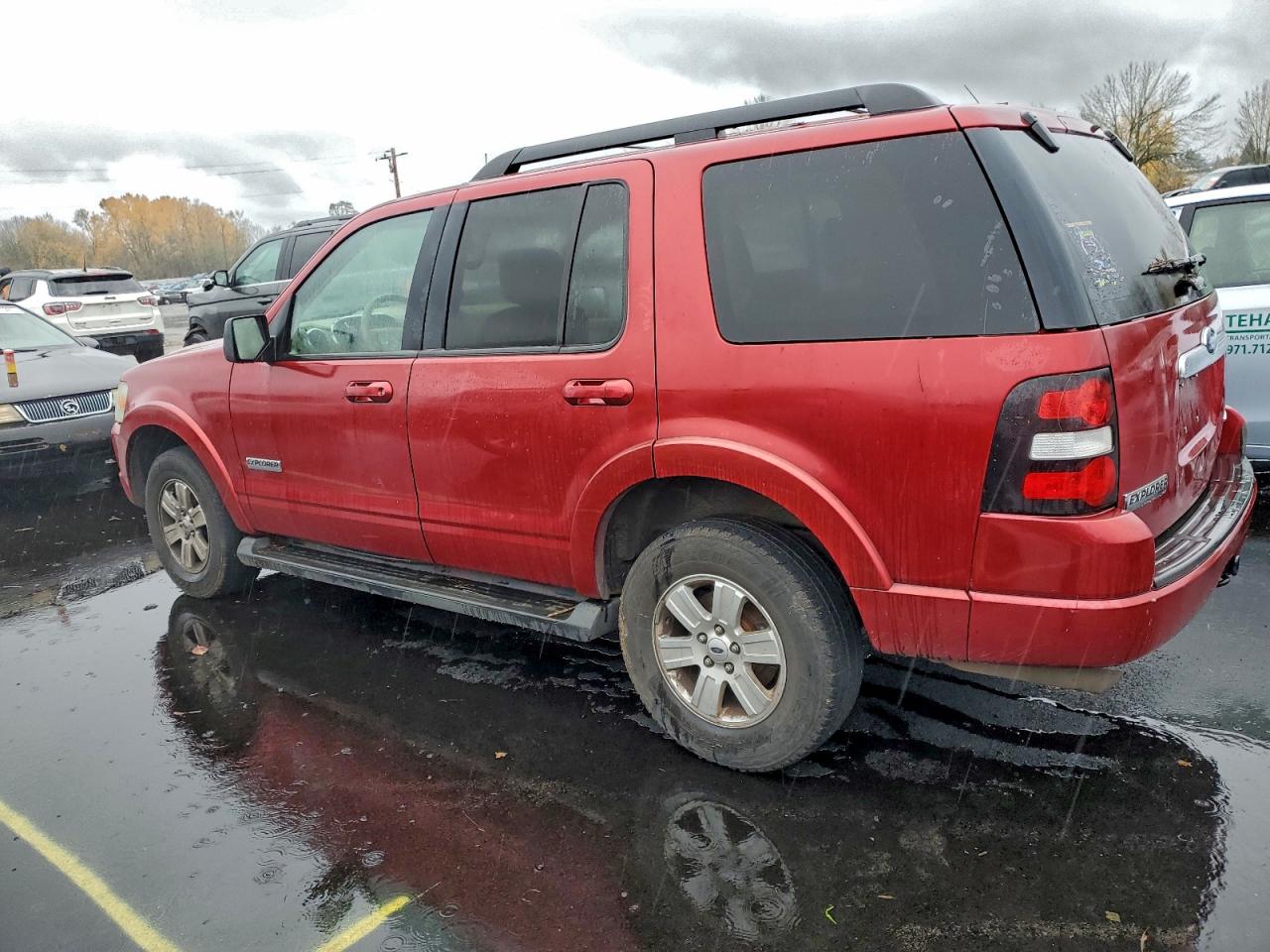 2008 Ford Explorer Xlt Red vin: 1FMEU73E58UA77165