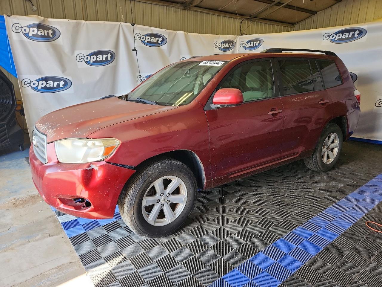 2008 Toyota Highlander Base Темно-бордовый vin: JTEDS41AX82010766