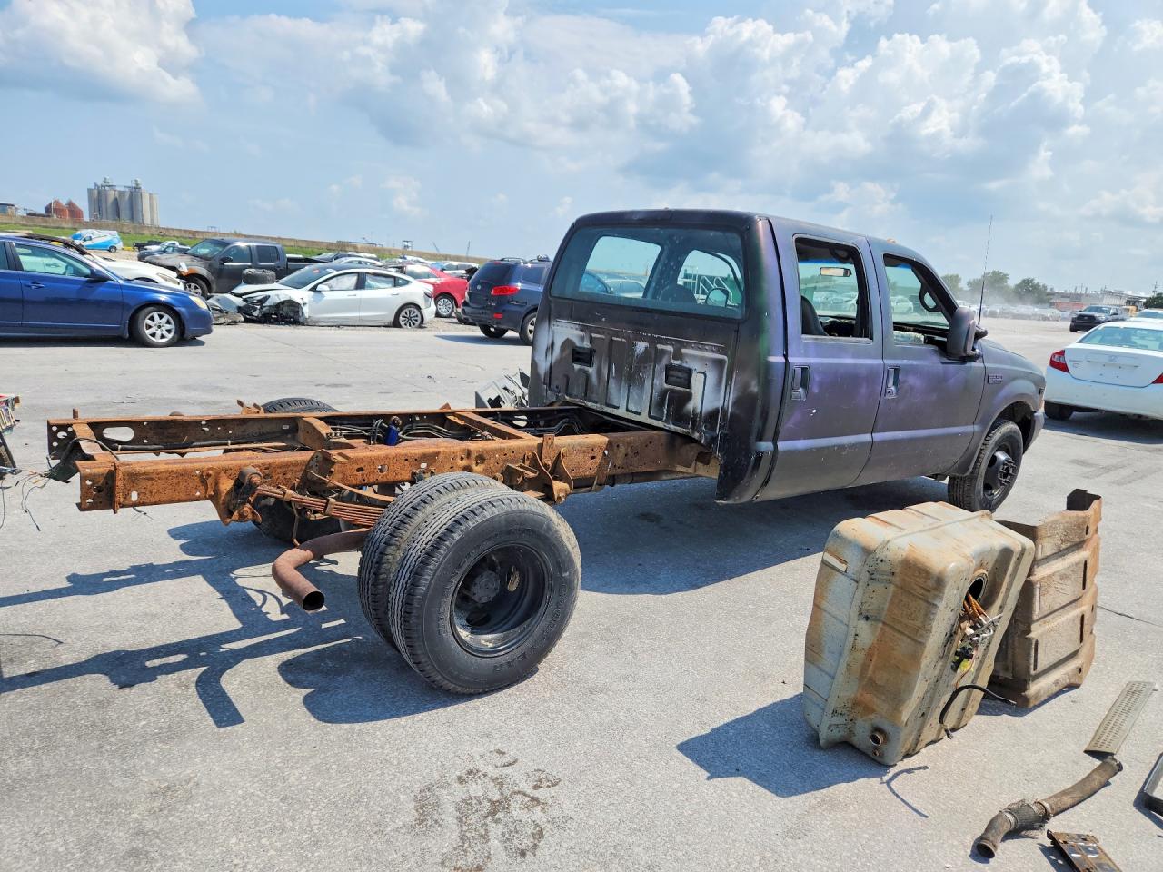 2002 Ford F350 Super Duty Blue vin: 1FDWW36S12EC02298