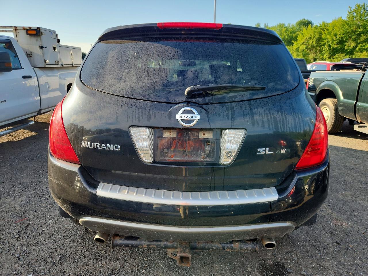 2006 Nissan Murano S Black vin: JN8AZ08W06W528506