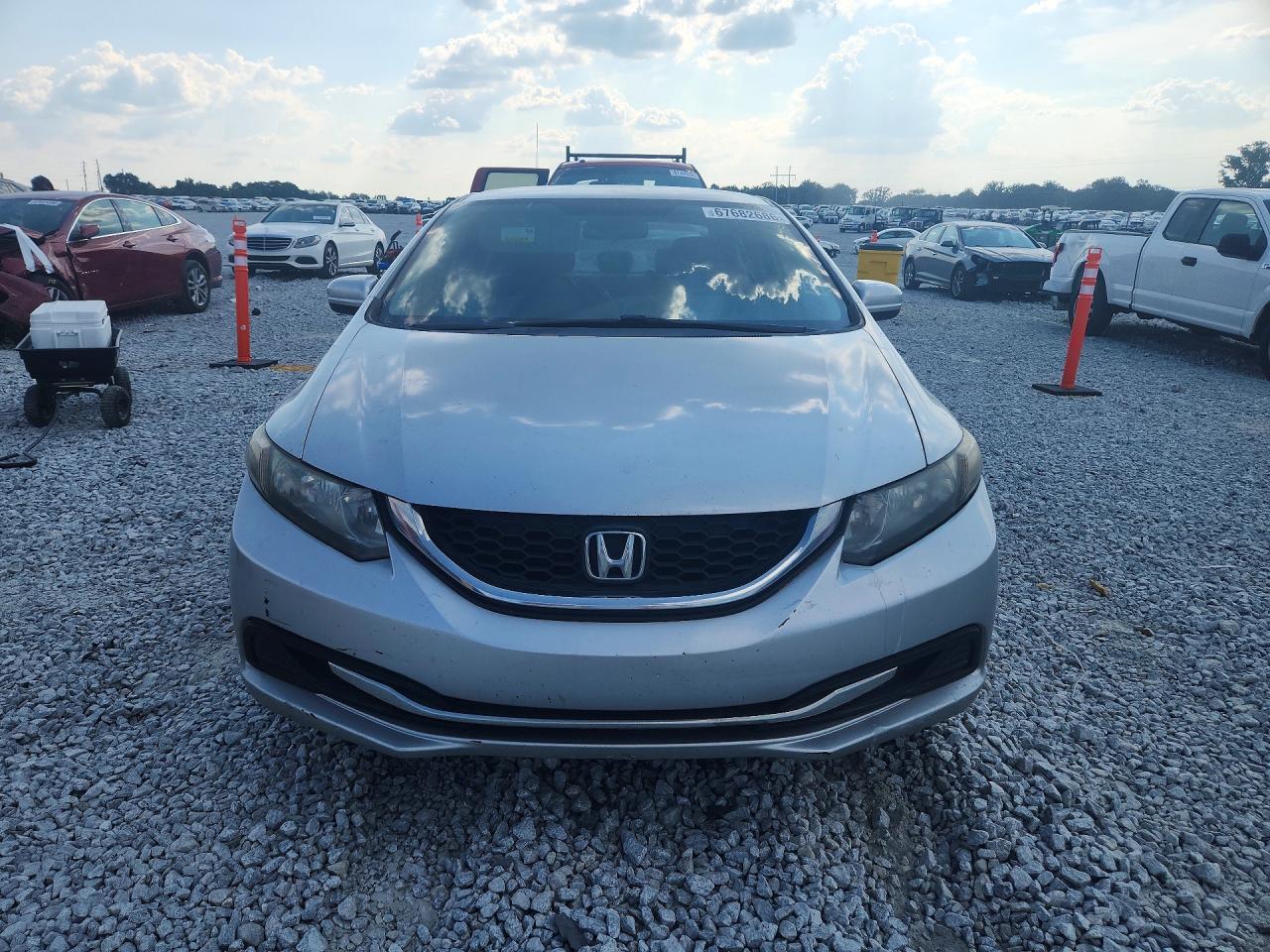 2014 Honda Civic Lx Silver vin: 2HGFB2F52EH503519