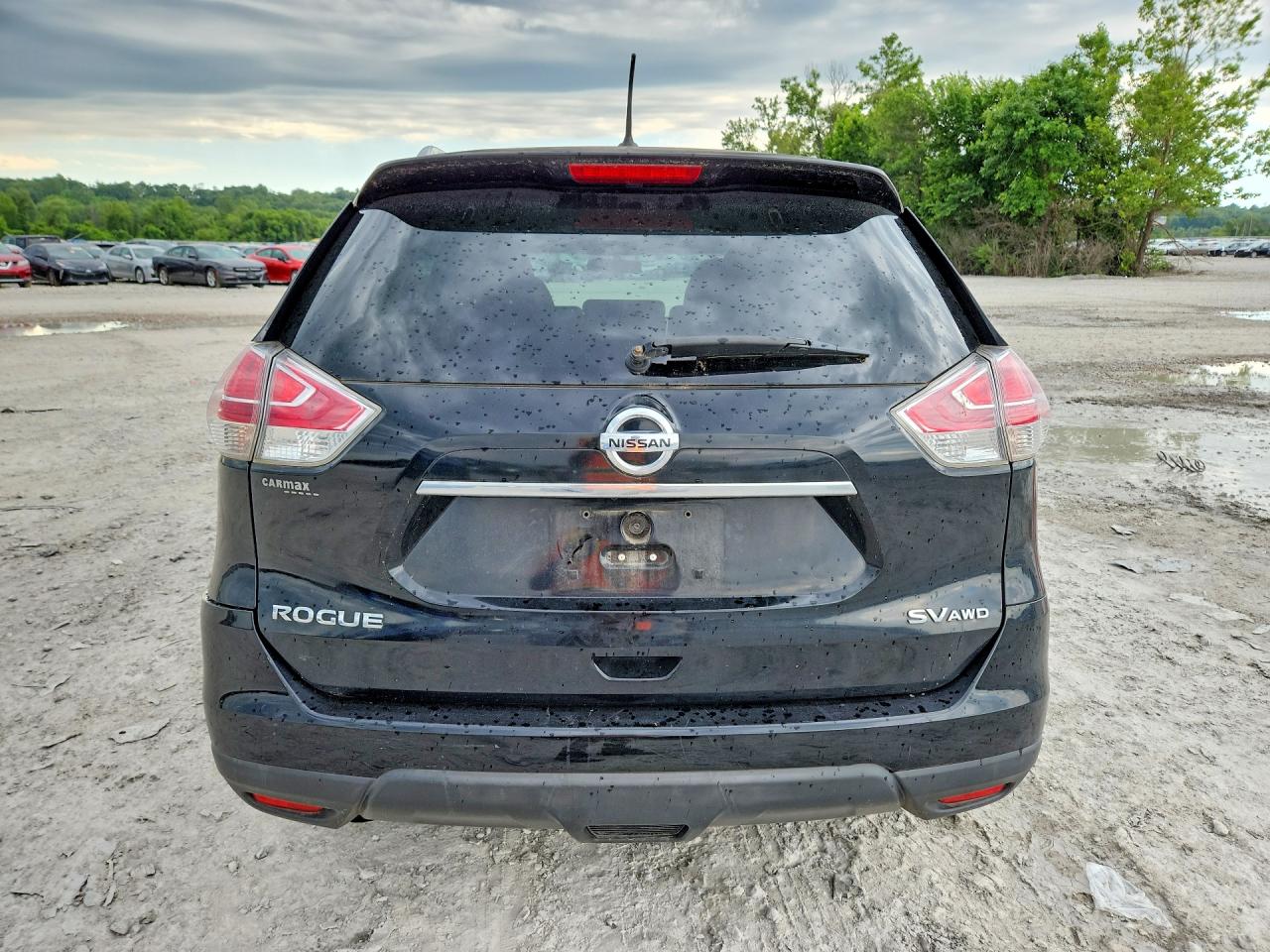 2015 Nissan Rogue Sv Black vin: KNMAT2MVXFP588096