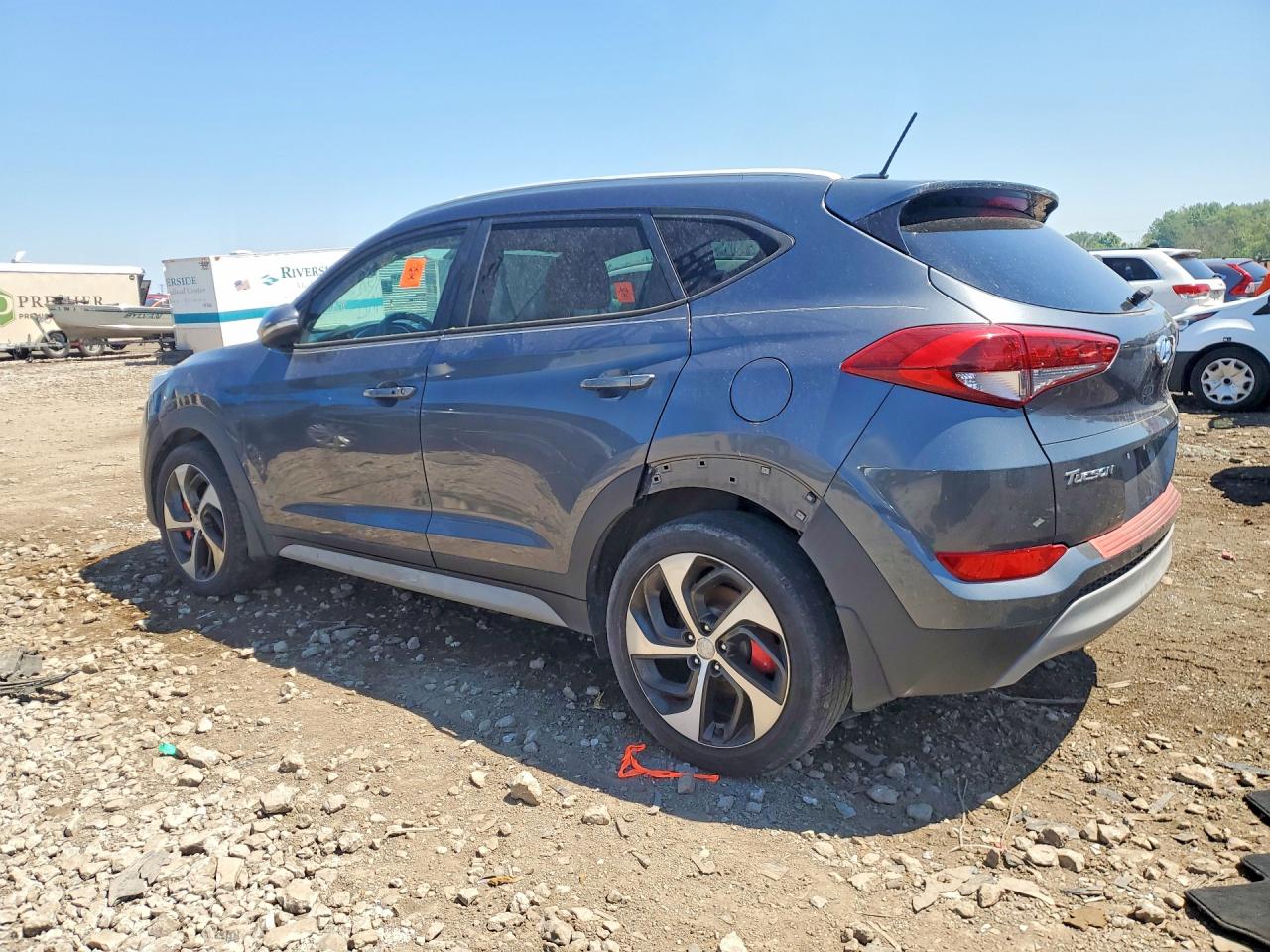 2017 Hyundai Tucson Sport Gray vin: KM8J3CA24HU390226