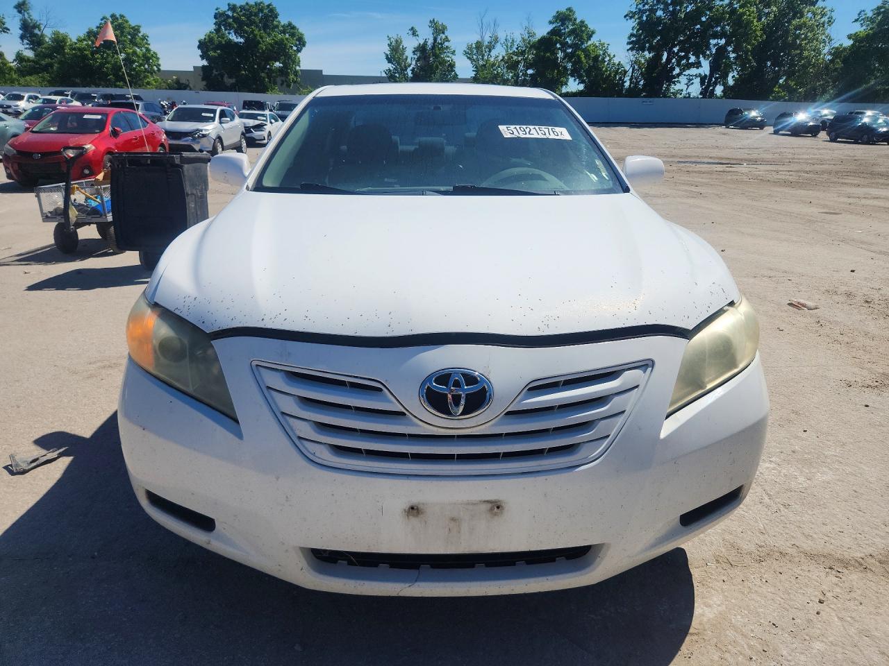 2007 Toyota Camry Le White vin: 4T1BE46K47U599655