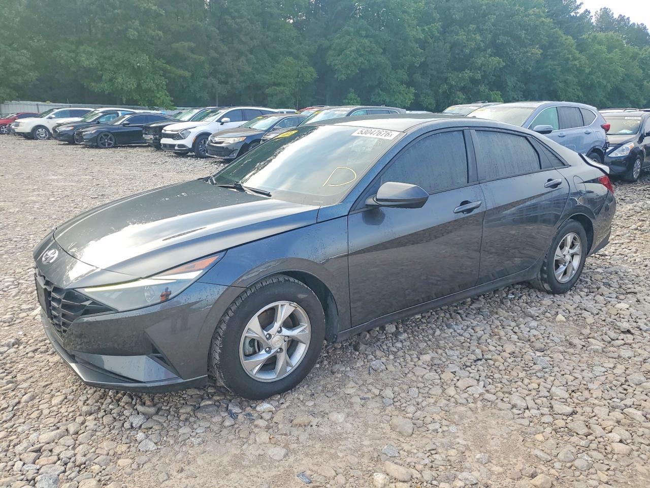 2021 Hyundai Elantra Se Gray vin: 5NPLL4AG3MH017908