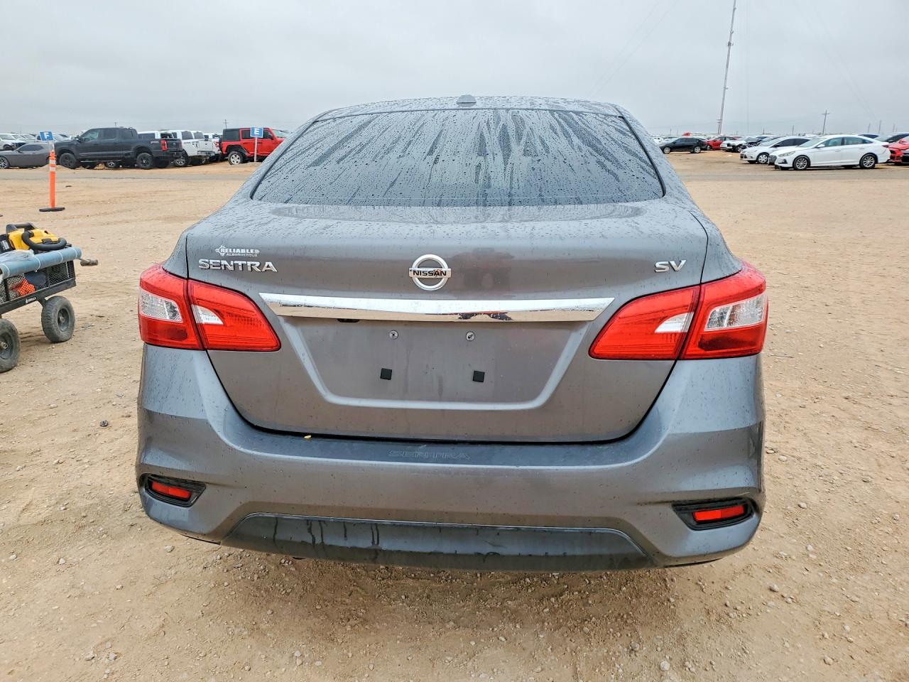2019 Nissan Sentra Sv Gray vin: 3N1AB7AP3KY388078