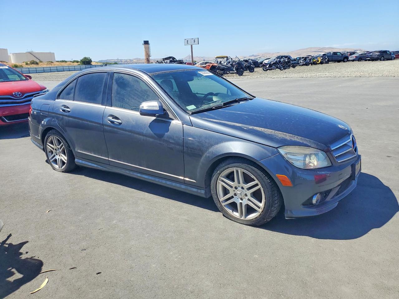 2008 Mercedes-benz C 350 Gray vin: WDDGF56X58F116307