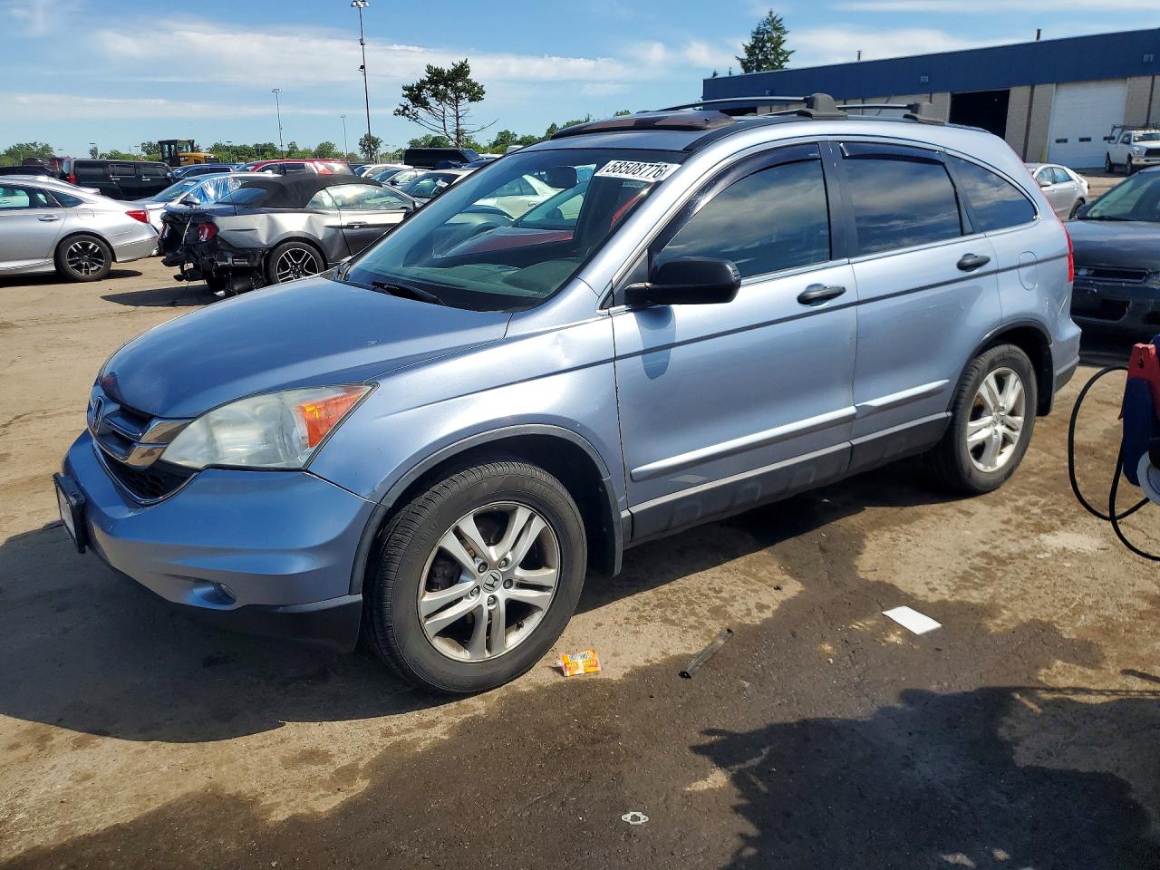 2011 Honda Cr-v Ex Blue vin: 3CZRE3H56BG703119