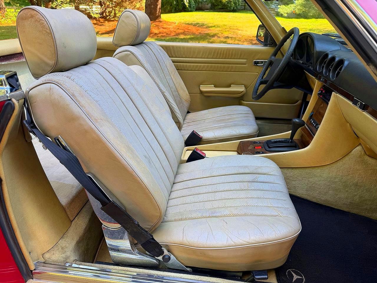 1982 Mercedes-benz 380 Sl Red vin: WDBBA45A6CB013194