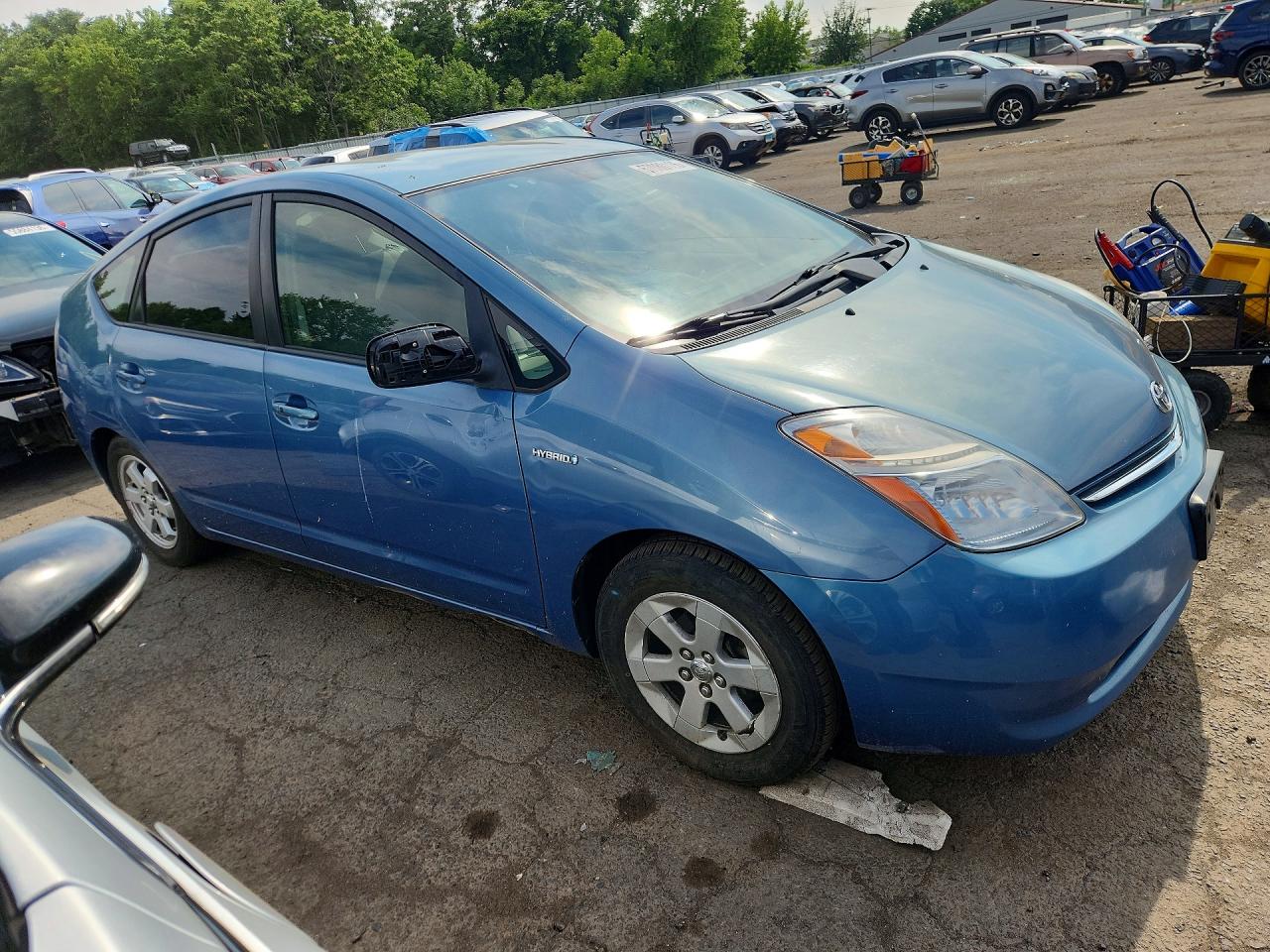 2007 Toyota Prius Base Blue vin: JTDKB20U277622487