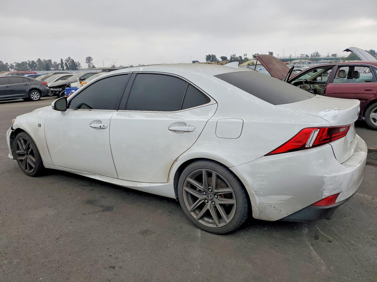 2014 Lexus Is 250 White vin: JTHBF1D22E5038508