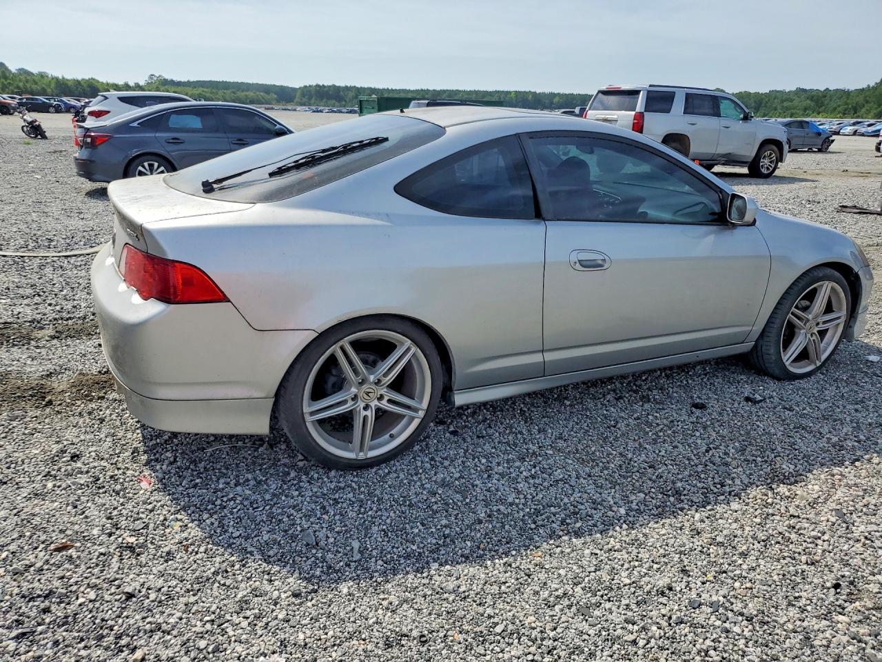 2004 Acura Rsx Silver vin: JH4DC54804S019162