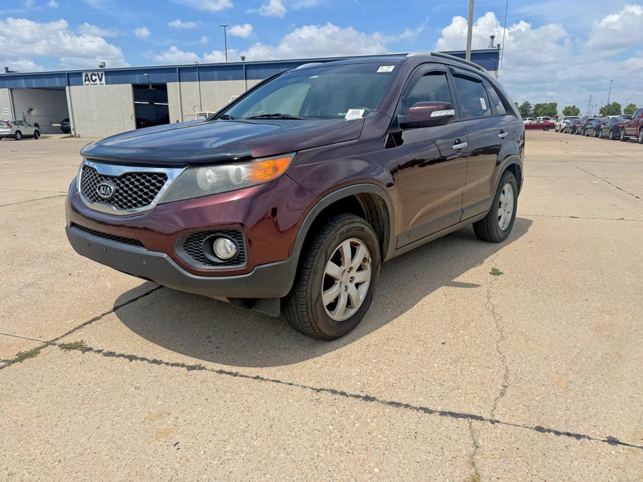 2013 Kia Sorento Lx Purple vin: 5XYKT3A68DG391838