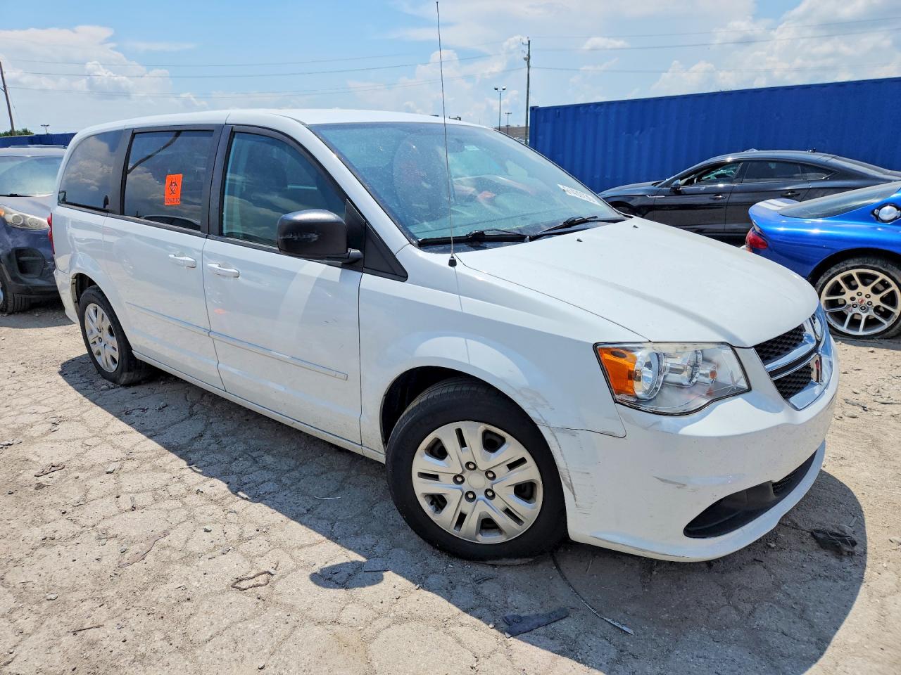 2015 Dodge Grand Caravan Se White vin: 2C4RDGBG0FR568746