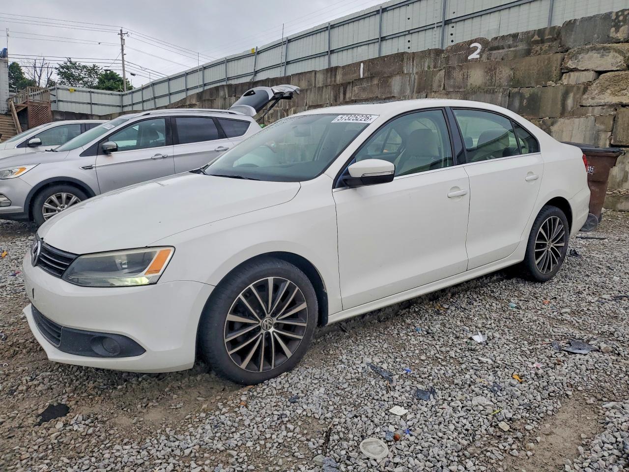 2012 Volkswagen Jetta Sel White vin: 3VWLX7AJ8CM376646