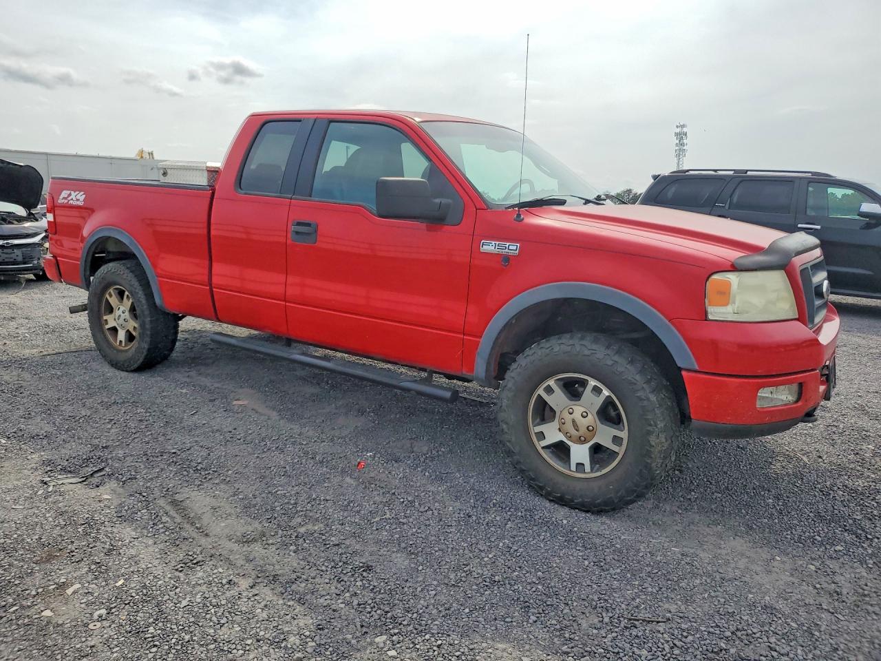 2005 Ford F150 Red vin: 1FTPX145X5FB75995